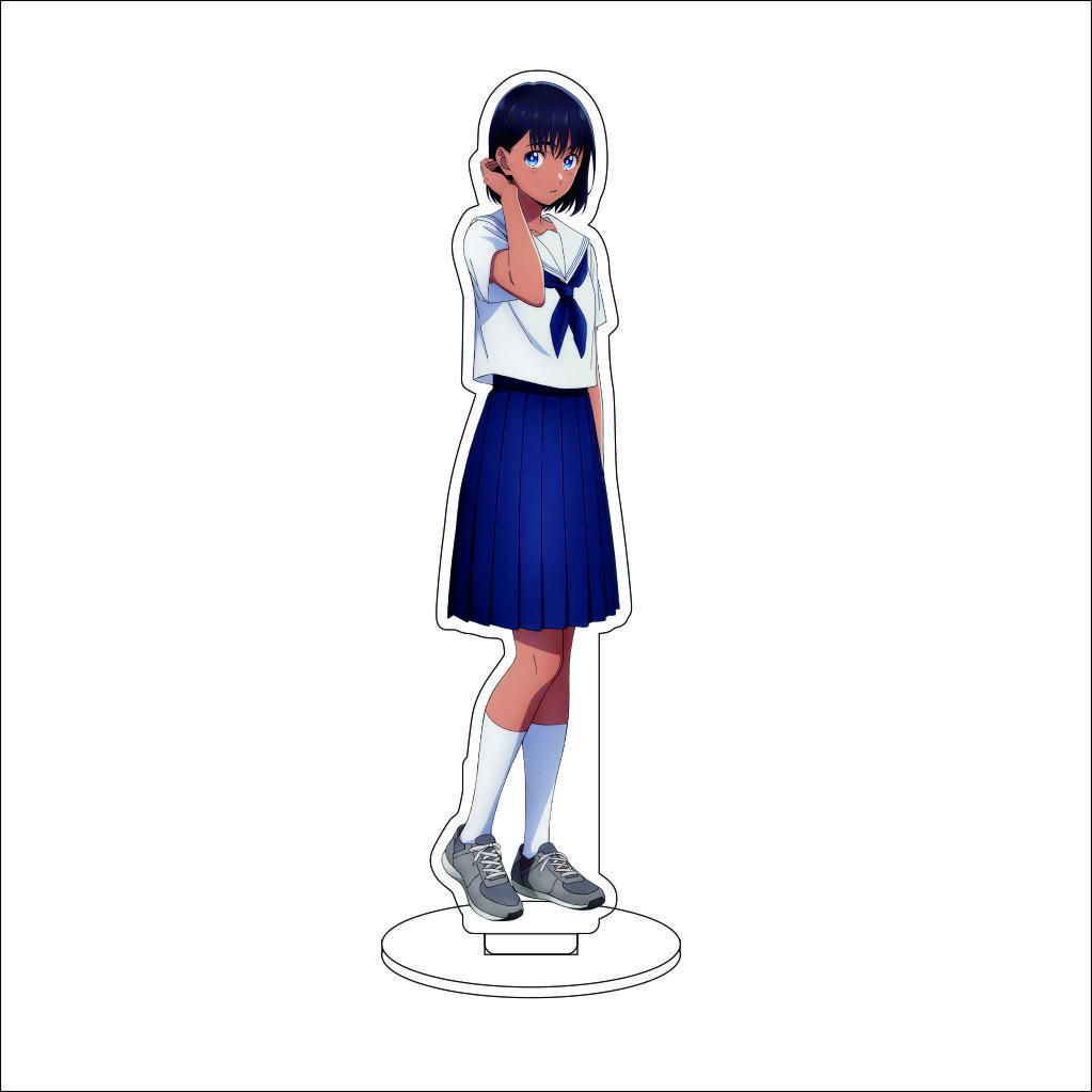 16CM Anime Summer Time Rendering Cosplay Acrylic Stand Ornaments Southern Hizuru Kofune Ushio Figure Stand Halloween Gifts