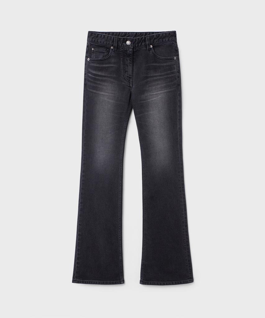 Bellie (W) True Flare Denim Pants - Black