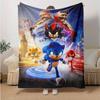 1 stuks Sonic the Hedgehog Sonic Deken, Zachte Plaid Dekens voor Bank, Sofa .B075