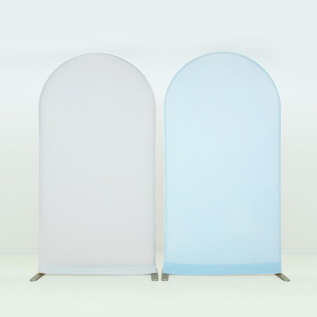 Kolorowe Tło Łukowe Pokrycie Materiałowe na Spandexowy Dopasowany Stojak Łukowy na Przyjęcia Urodzinowe i Weselne, Różne Kolory, Łatwe do Dopasowania