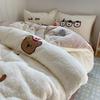 OEING Three Little Bears Lamb Wool Bedding Set