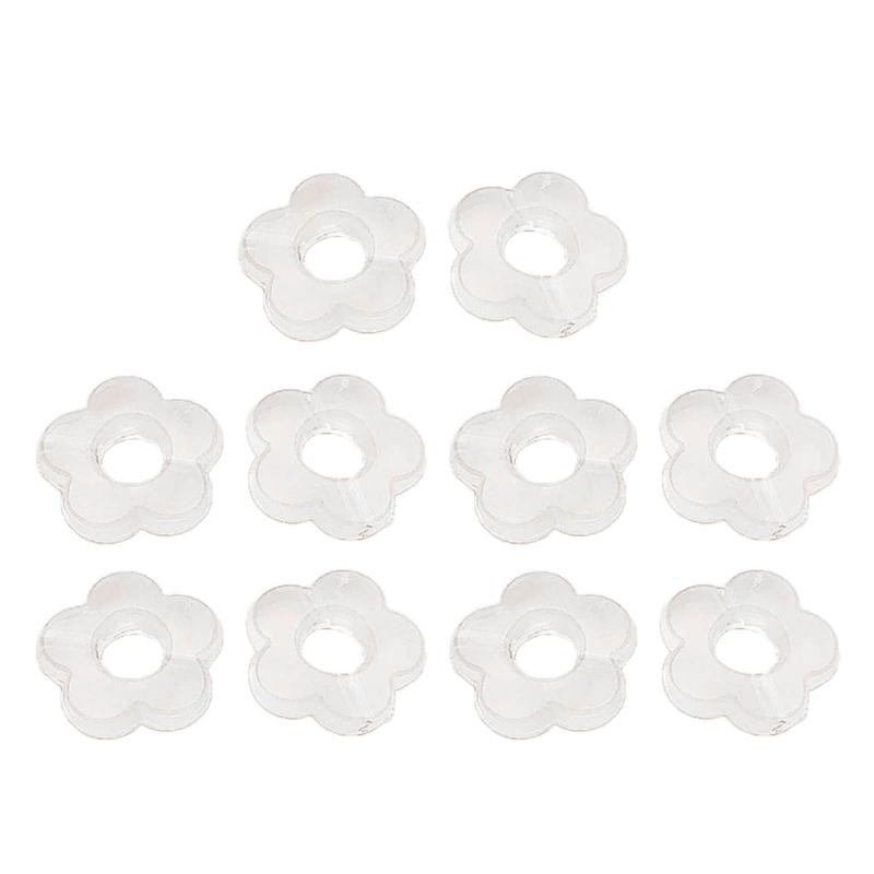 

10pcs Resin Flower Pendant Ornament Hollow Flower Charm Beads Jewelry DIY Supplies for Keychain Hanging Pendant Making 1 прозрачный