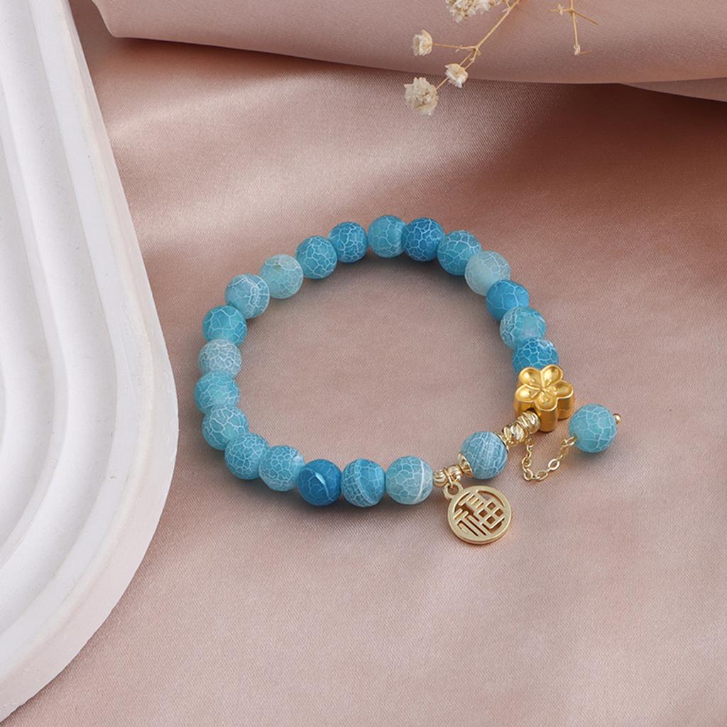 8Mm red jade jasper strawberry crystal blessing bracelet Xiaohongshu popular natural stone peach blossom jewelry