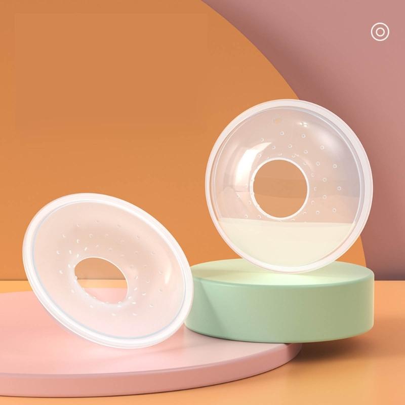 2PCS Breast Shells Milk Catcher Food Grade Nursing Cups for Nursing Moms Efficient Milk Anti-Flow Breastmilk Collector
