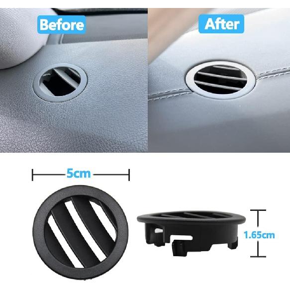 Dashboard Console Air Conditioner AC Vent Grille Small Round Panel Cover Compatible with Mercedes Benz E Class W212 E200 E300 E350 E550 (Color :