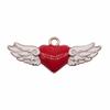 Charms Heart Enamel Pendants Wedding Jewelry Findings QC066
