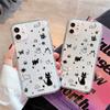 Transparent Cute Cat Phone Case For iPhone 17 Pro Fundas iPhone 16 Pro Max 11 13 15 14 12 Air 17promax Shockproof Silicone Cover