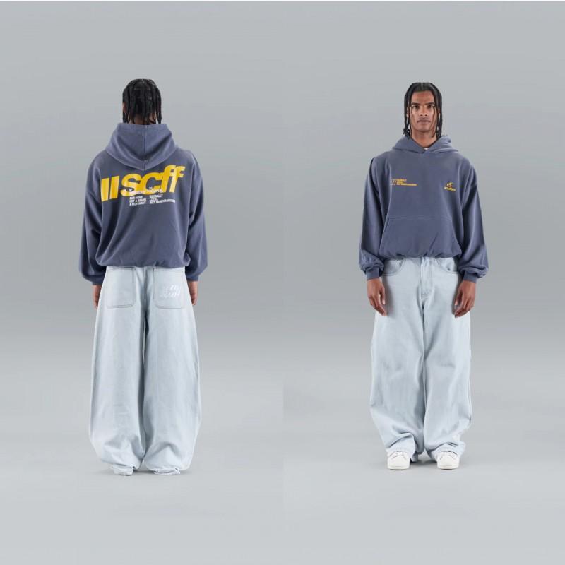 Felpa con cappuccio oversize unisex con stampa di lettere vestibilità ampia pullover casual autunno
