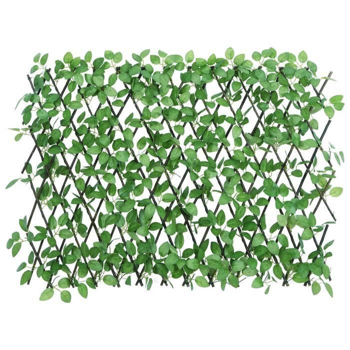 VidaXL Treillis de Lierre Artificiel Extensible, Écran de Clôture, Brise-vue d’Intimité, Décoration de Jardin Extérieur, 366586