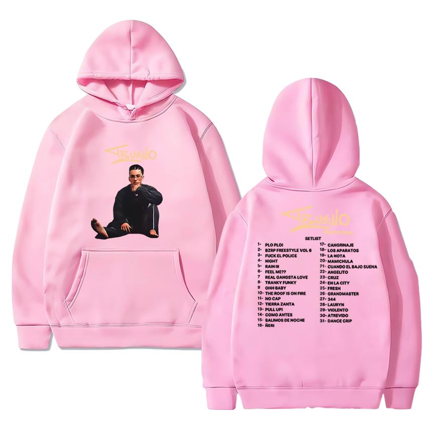 Personalized Trueno Rapper World Tour 2025 Double Sided print Hoodie Men women vintage hip hop streetwear Unisex Fleece pullover