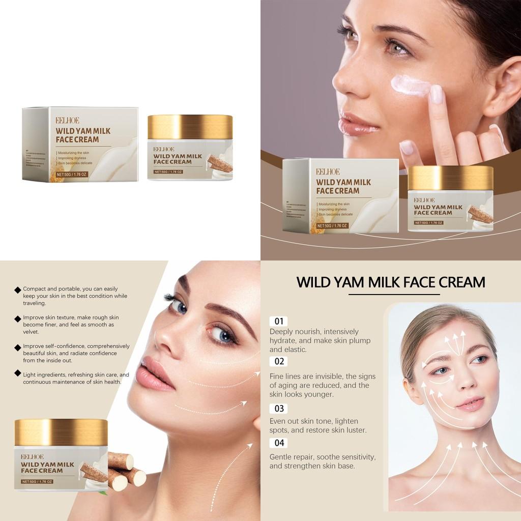 Eelhoe Wild Yam Moisturizing Repair Cream Nourishing Hydrating Anti-aging And Spot Reducing Formula For Refreshing Skin