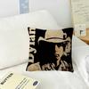 Singer Bob D-dylan LOGO  Cushion Cover Pillowcase Upholstery Sofa Throw Pillow Home Decor Pillowcas