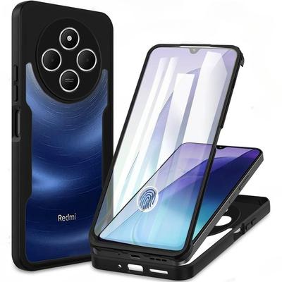 3IN1 360° Screen Protector Transparent HD Case For Redmi A5 A4 A3 A3 Pro 14C 4G Shockproof Soft Silicone Bumper Phone Back Cover