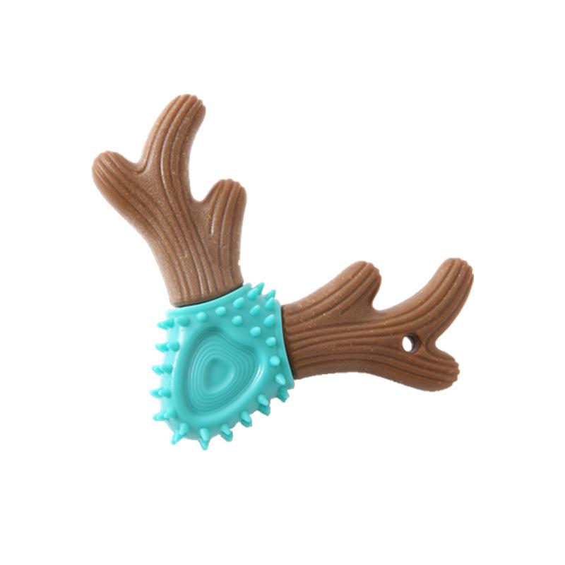 Antler Shape Dog Chew Toy Durable Bite Resistant Teeth Cleaning Pet Supplies