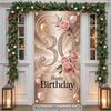 Happy Birthday Door Curtain Polyester 89.92x179.83cm Home Decor