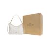 Coach Laurel Signature 31 Brand Print Coated Canvas Tote Shoulder Bag Large Women Bags Beige Gold CBH87-IMIVO