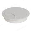 Computer Office Desk Grommet Cover - Round Plastic Wire Box