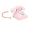 Retro Telefon Obrotowy z Tarczą Czysty Głos Przechowywanie Numerów Vintage Telefon Stacjonarny Staromodny Telefon Przewodowy do Domu Kawiarni