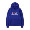 Mens Oversized Hooded Sweatshirt With Heart Print Casual Loose Fit Pullover Streetwear