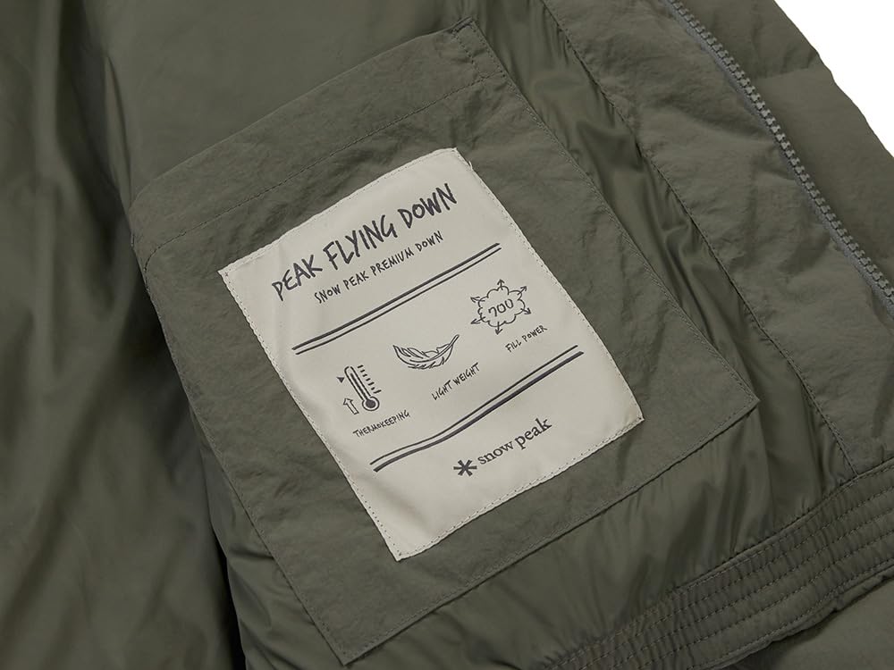 Snow Peak Land Lightweight Down Jacket Down and Size L GS-S25WMGDJ60, Outerwear, Jacket, Men's Women's, Khaki,