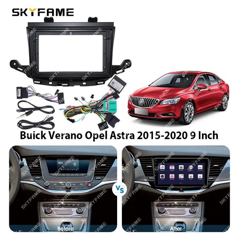 SKYFAME Car Frame Fascia Adapter Decoder Android Radio Dash Fitting Panel Kit For Buick Verano GS Opel Astra K Crossland