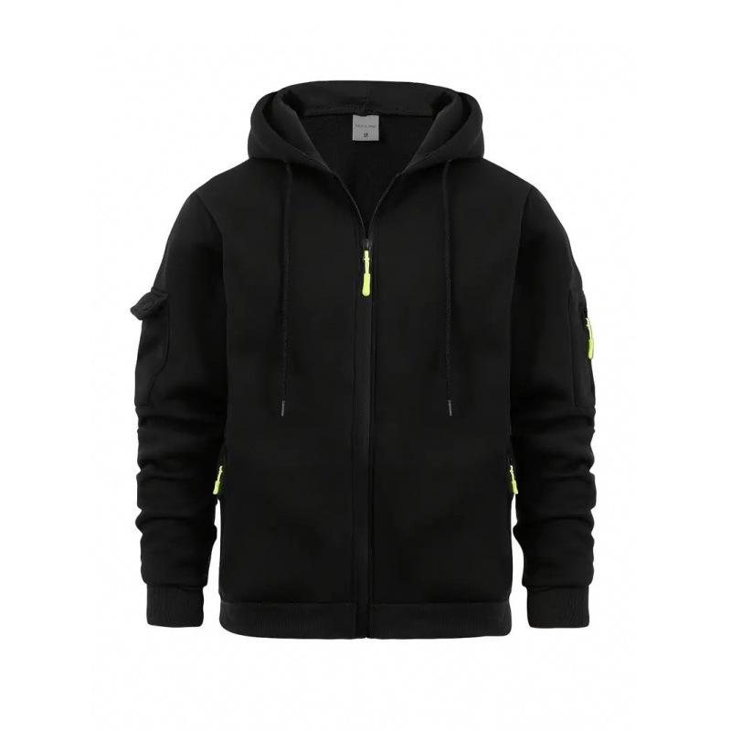 Men's Spring/Autumn Loose Fit Zip-Up Hoodie Jacket