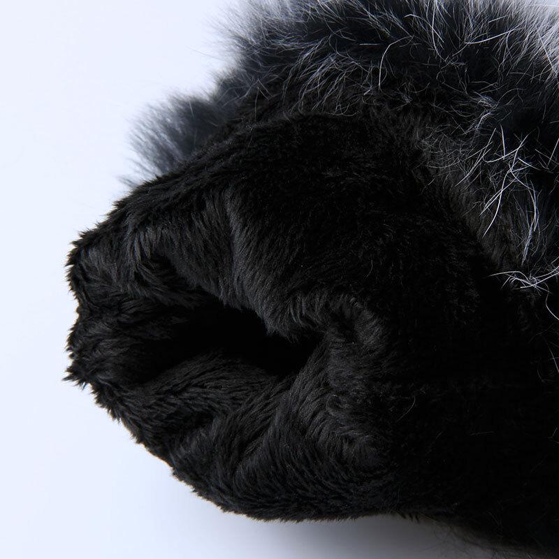 Hengyuanxiang Women's Winter Touchscreen Fleece Leather Gloves