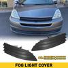 For 2004-2005 Toyota Sienna Driver Passenger Fog Side Light Cover Lamp Black