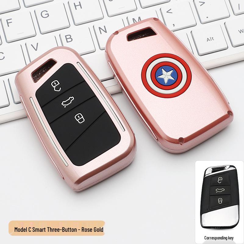 Volkswagen Key Case: Stylish Design with Buckle & Personalized Decoration