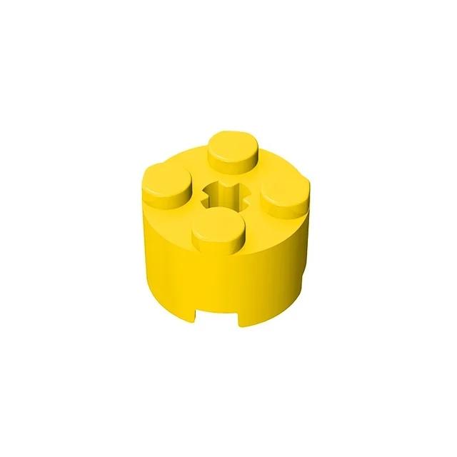 20Pcs MOC Parts 3941 6143 Brick Round 2 x 2 with Axle Hole Compatible Bricks DIY Assmble Building Blocks Particle Kid Toy Gift