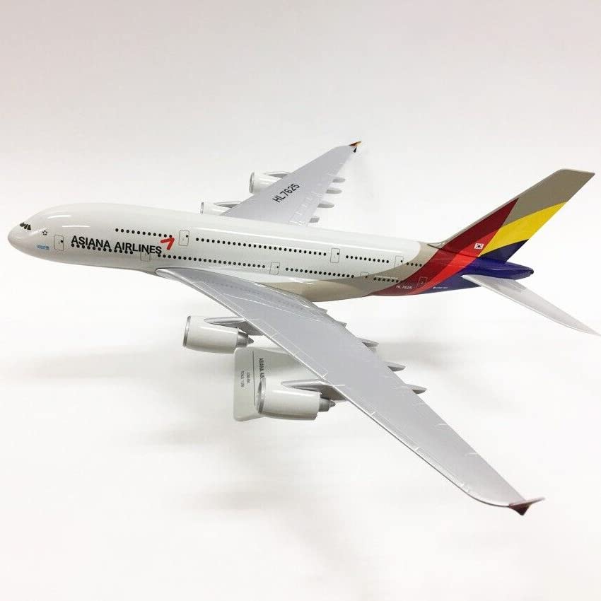 Alloy Asiana Airlines A380 Airplane Model Model Simulation Science Exhibition Model Simulation Model 1/400