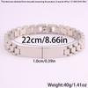 Stainless Steel Strap   Men's and Women's Gentleman's Temperament Retro Bent Brand Strap  Jewelry 