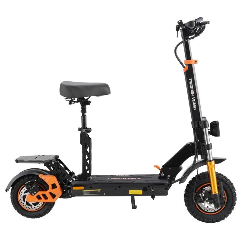 TWOFISH V5 MAX Electric Scooter with Seat, 800W Motor, 48V 18Ah Battery