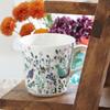 NARUMI Anna Emilia Floral Wedding Day Dishwasher Gift Gift Wrapping Product Mug, 340cc, "Good Luck" Design, Cute, Large, Gift, Mother's Gift,