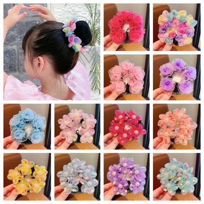 Pearl Children Bun Net Mesh Ballet Bun Snood Sweet Flower Hair Net  Ballet Dance