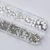 12Grids Flatback Glass Nail Art Rhinestone Multi-shape Crystal Nail Art Gemstones Nail Accessory