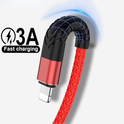 Cablu USB de încărcare rapidă pentru iPhone 12 11 Pro X Max 6 6s 7 8 Plus Apple iPad Origin 2m 3m Plumb cablu telefon mobil Fir încărcător de date
