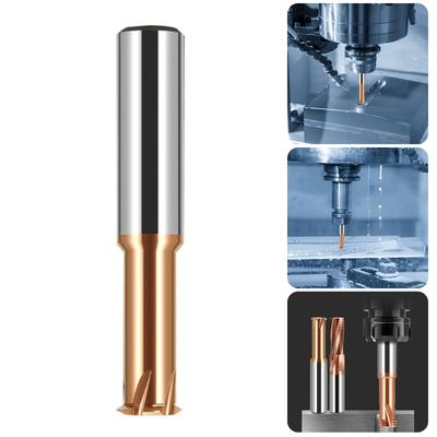 Thread Mill Cutter Tungsten Carbide Single/Full Tooth Spiral Milling Cutter Metric Router Bit For Steel End Mill Tool