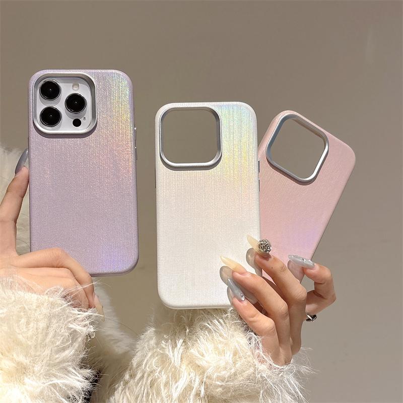 For iPhone13 14 15 16 Pro Max For Magsafe Rainbow Phone Case Magnetic Wireless Charging Alloy Lens Shockproof Protective Cover