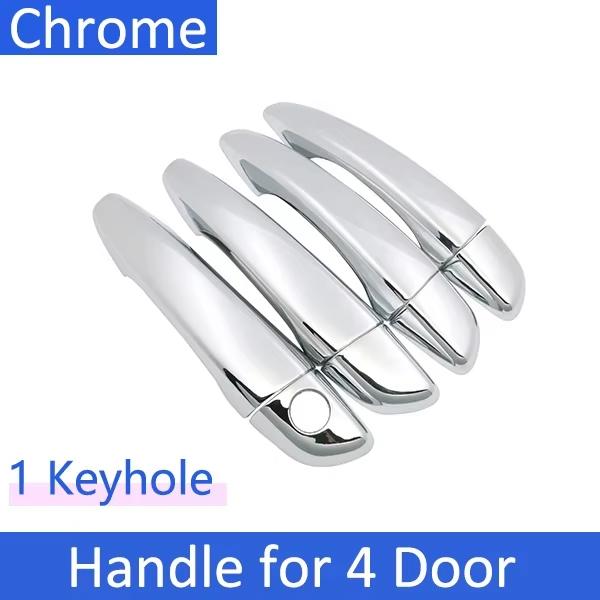 Door Handle Cover For Peugeot 5008 MK2 P87 2017 2018~2024 2019 2020 2021 2022 2023 Chrome Car Accessorie Sticker Protective Trim