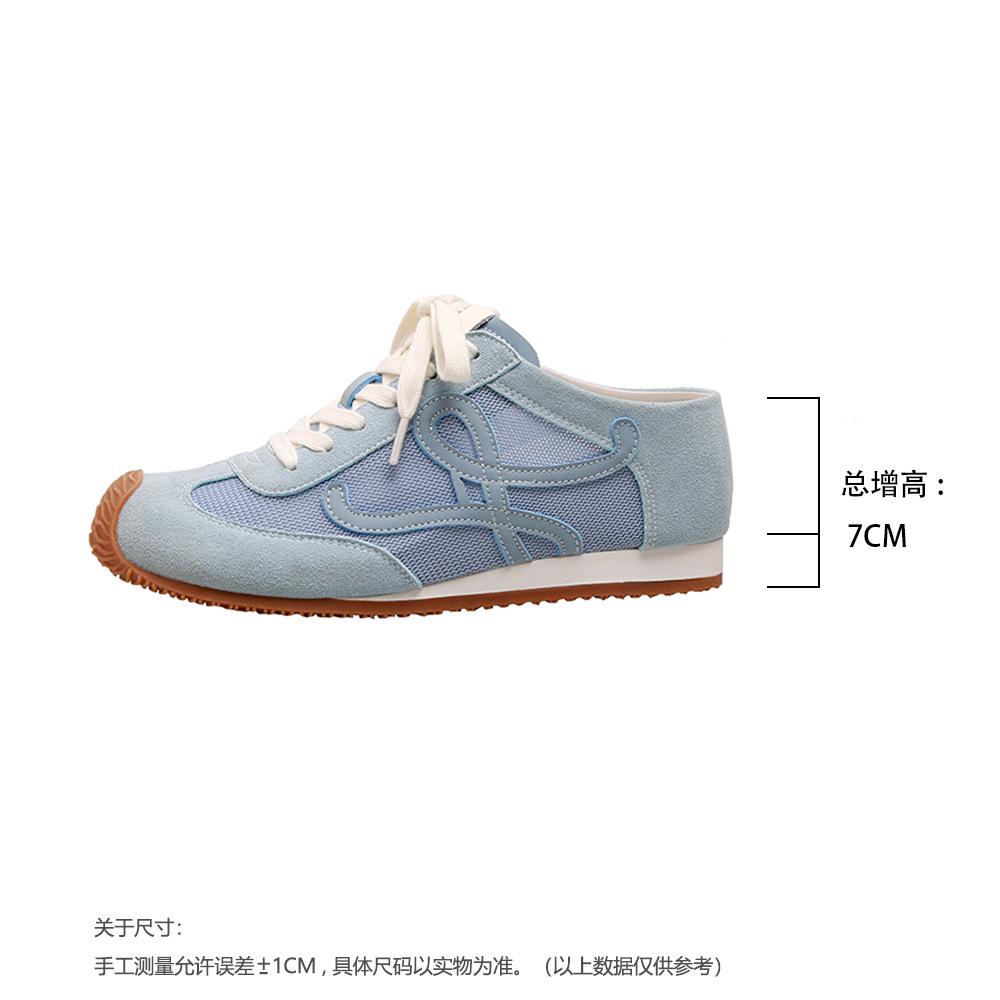 

Версия из коровьей кожи~ studiolee уродливый и милый дышащий цветной ленивый человек с одной педалью для увеличения высоты немецкого тренировочного полуботинка 39