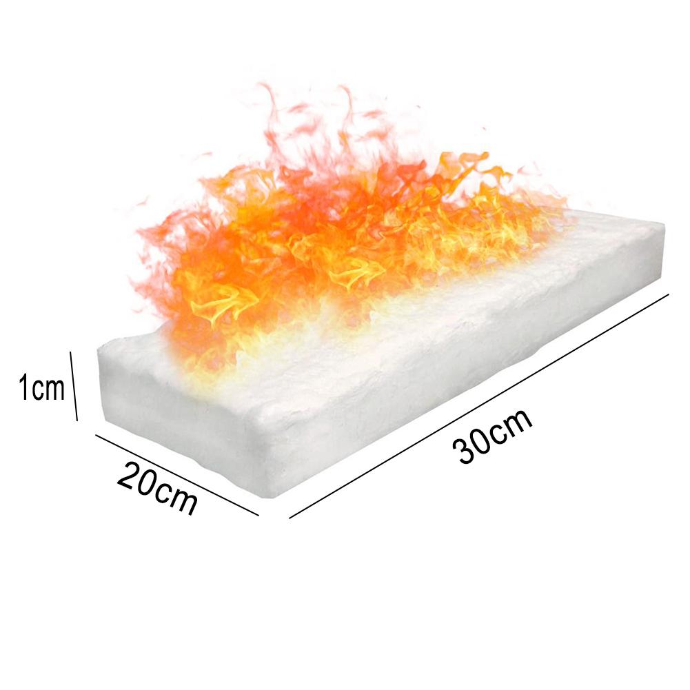 1Pcs White Sponge For Fireplace Ovens And Gel Burner Calcium-Magnesium-Silicate Fibres Firplace Firebox Safety Fire Sponge