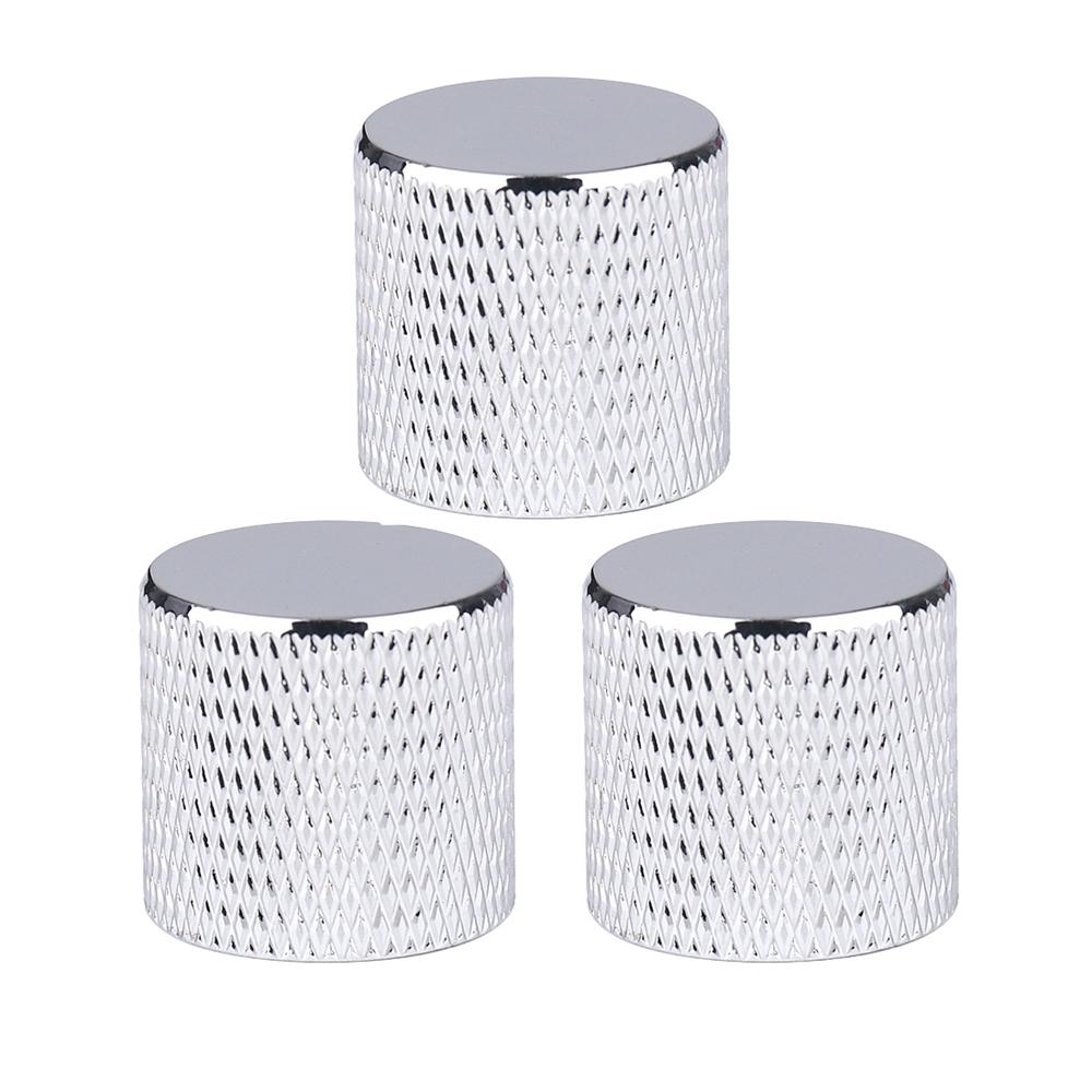 3pcs/4pcs Metal/Plastic 6mm Dome/Flat top Tone Guitar Volume Tone Knobs Potentiometer Control Knobs For Electric Guitar Bass