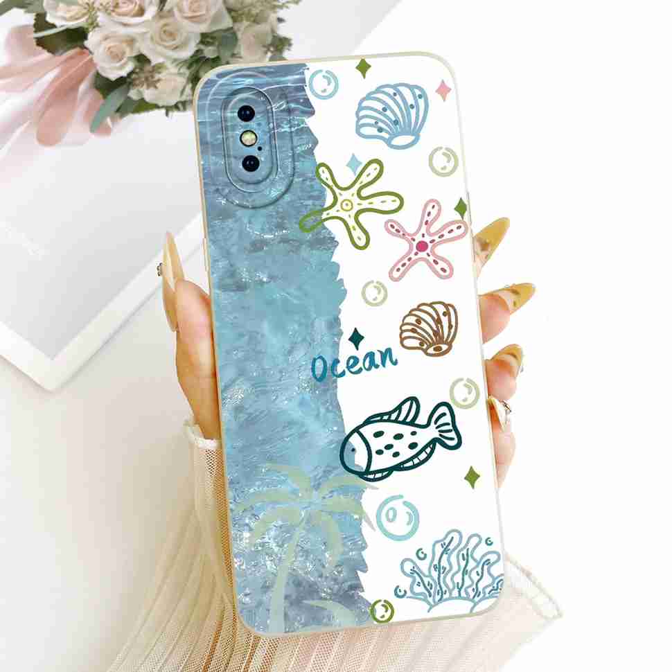 For IPhone XS Max Case Candy Art Rabbit Painted Coque Soft Phone Case For IPhone XSMax XS Max A1921 A2101 A2102 Back Cover