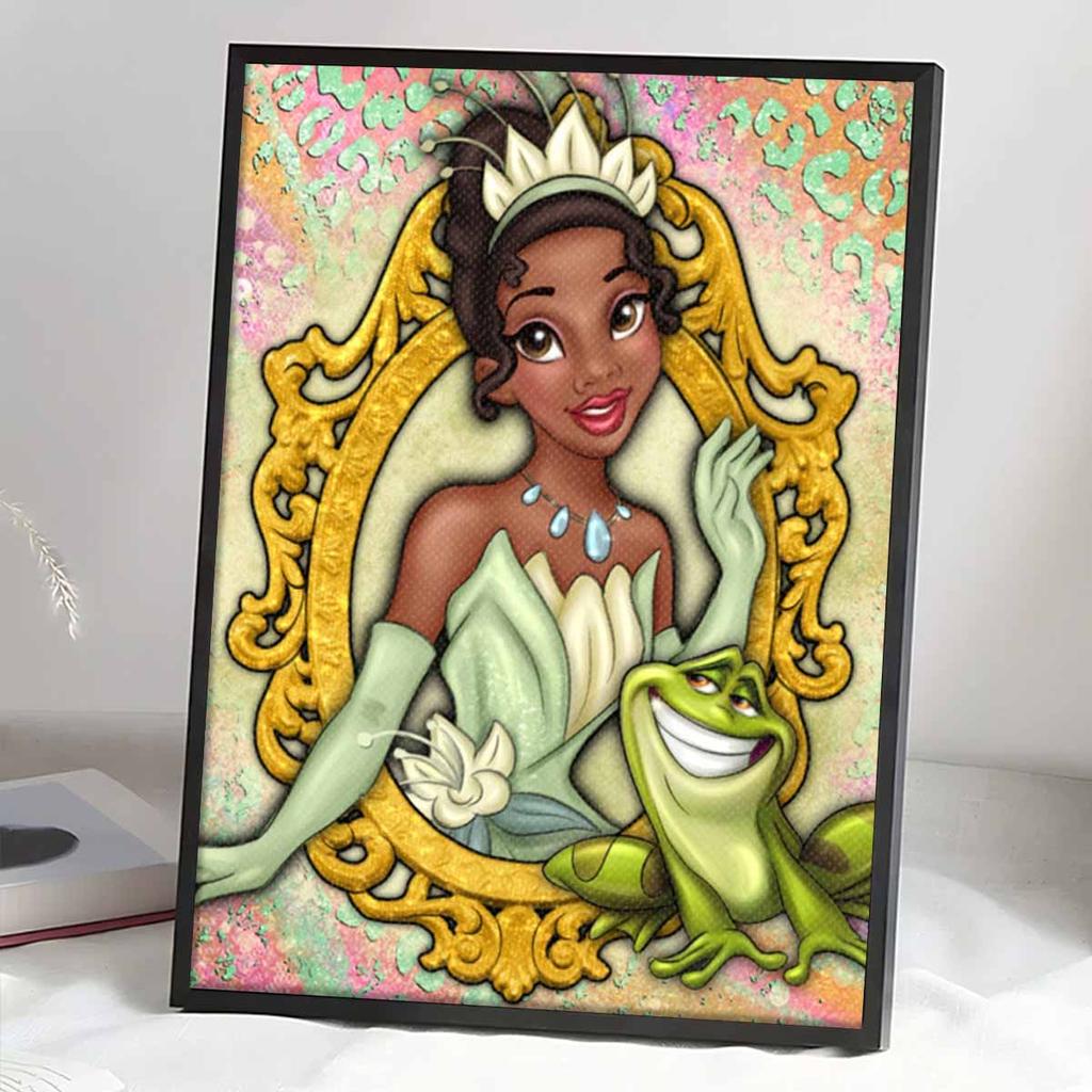DIY Diamond Painting The Princess and The Frog Cross Stitch Kit Mosaic Art Diamond Painting Full Circle Diamond Home Decoration