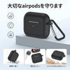 Zosilnený ELYBYYLE pre AirPods Pro 2 TPU Ochranný kryt proti strate pri bezdrôtovom nabíjaní pre AirPods Pro Modrý [Vydanie 2024] Puzdro, Materiál, Kompatibilné,