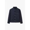 Men Button Up Denim Jacket Logo Patch A515110027
