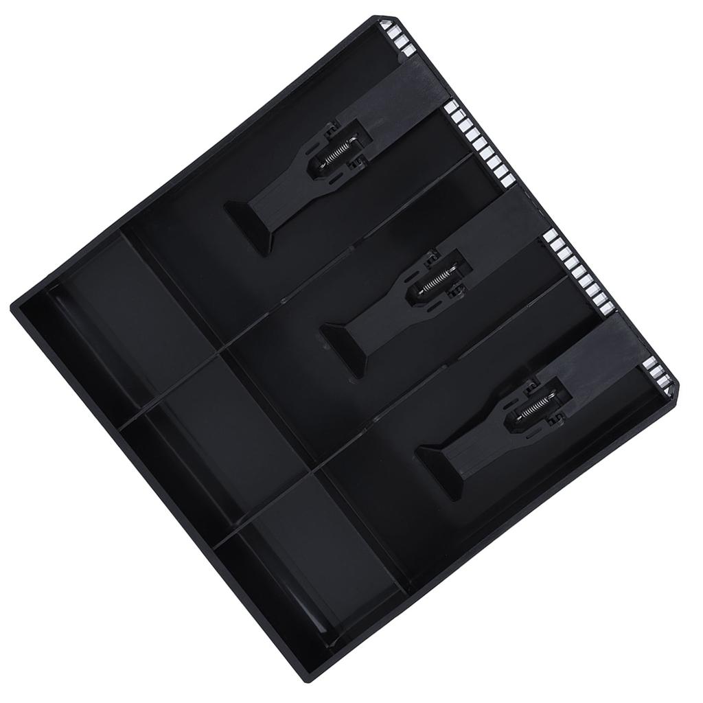 Cash Drawer Register Insert Tray Replacement 3 Bills 3 Coins Money Storage Box Black