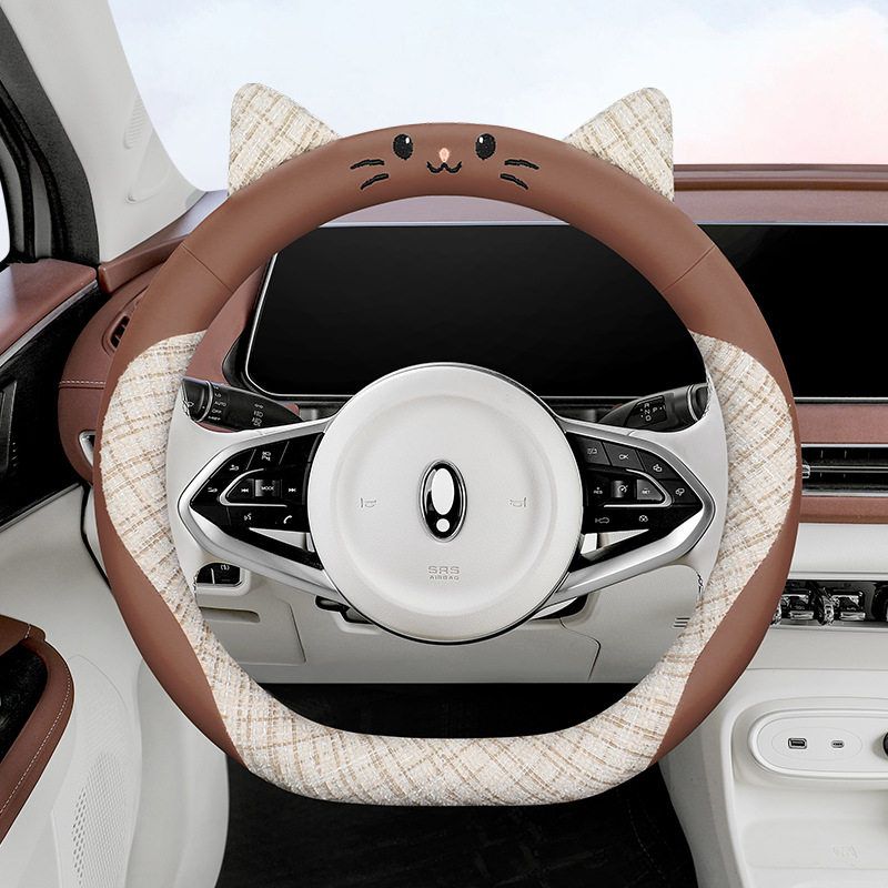 New Style Car Steering Wheel Cover with Good Hand Feel, Anti-Slip, Universal for All Seasons, Steering Wheel Protective Cover