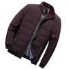 Men's Winter Windproof Fleece Lined Jacket Warm Breathable Zip-Up Sherpa Lined Coat Comfortable Long Sleeve Casual Jackets for Men Plus Size M-4XL